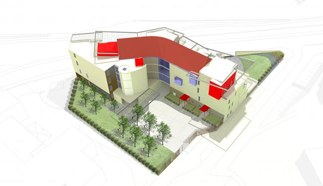 Maquette 3D Concours 20 logements BBC collectifs, Talant 2011