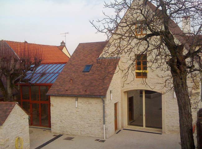 Réhabilitation et extension restaurant d'entreprise maison des vendengeurs, Chassagne-Montrachet 2009