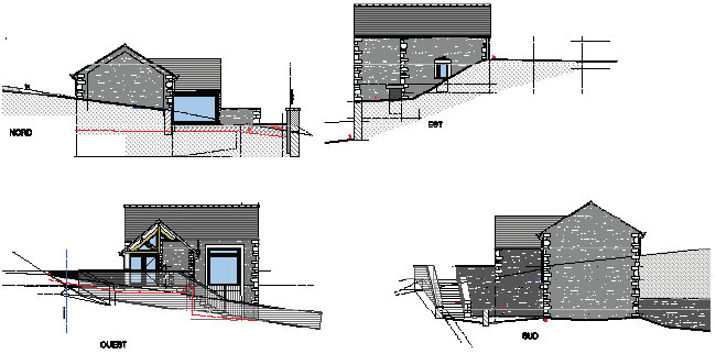 Restructuration et extension d'un bâtiment communal en maison associative, Royer 2016